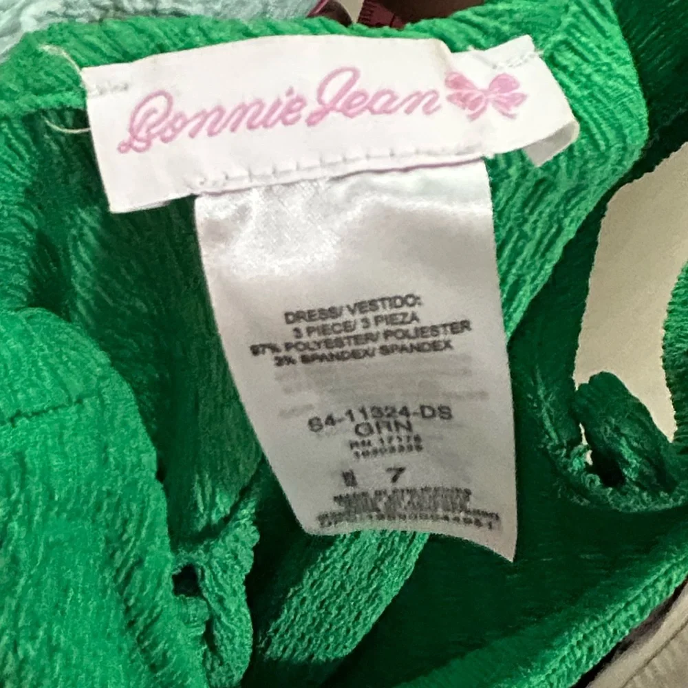 Bonnie‎ Jean Green and Mint Tiered Kids Dress